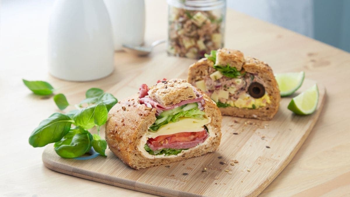 Pan Bagnat med Norvegia og okserull