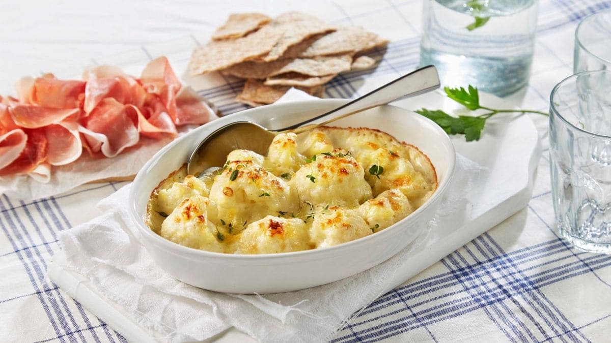 Gratinert blomkål