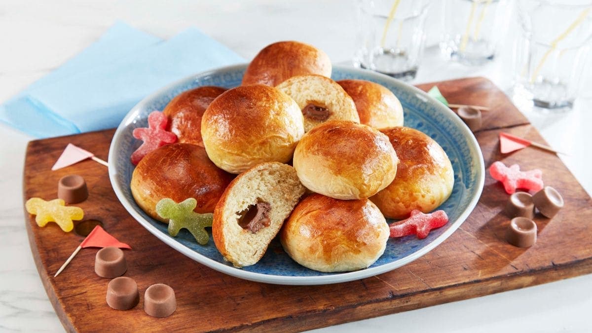 Hveteboller med overraskelse