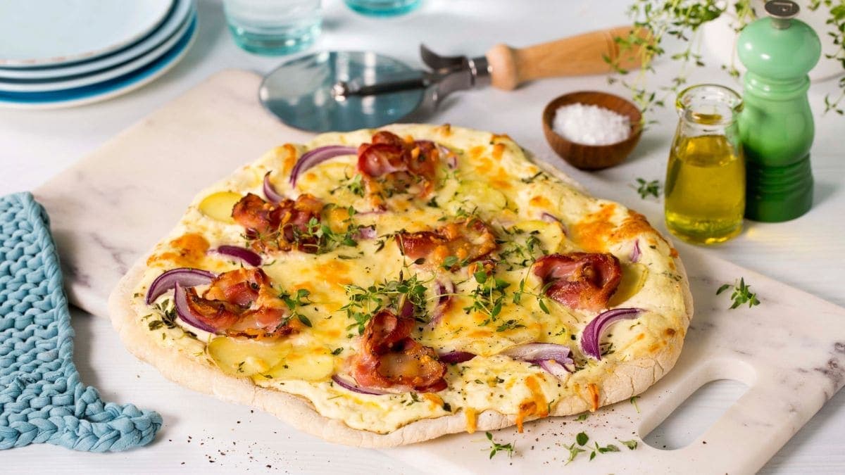 Italiensk hvit pizza