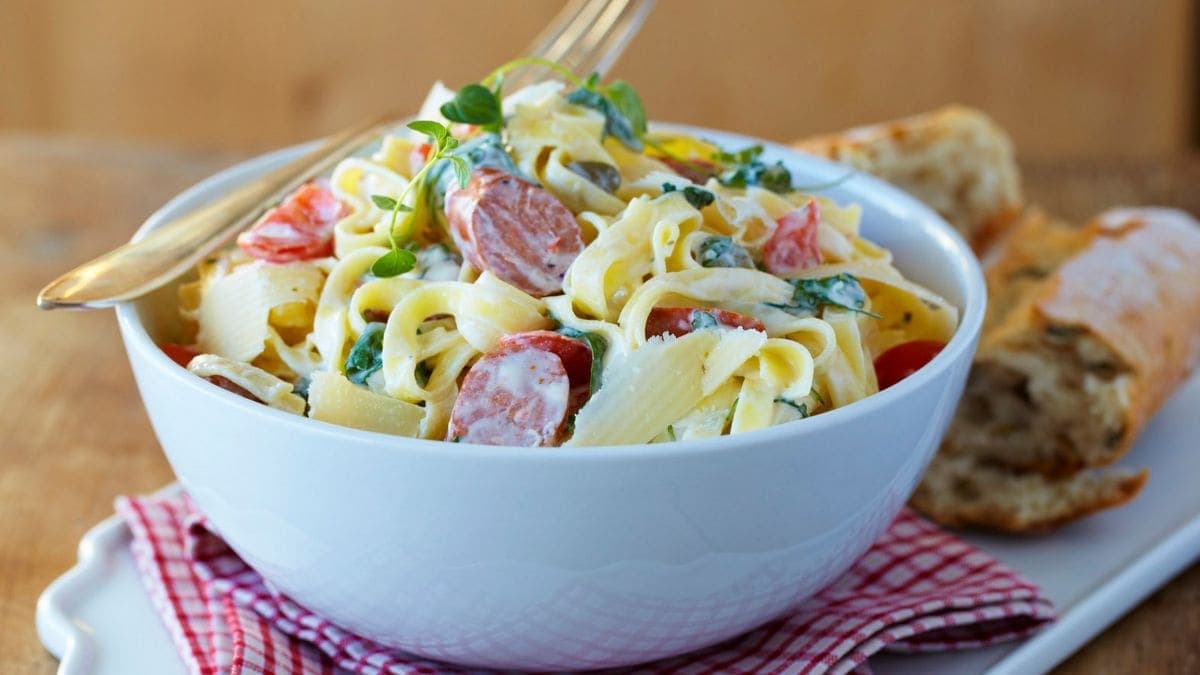 Pasta med pølse