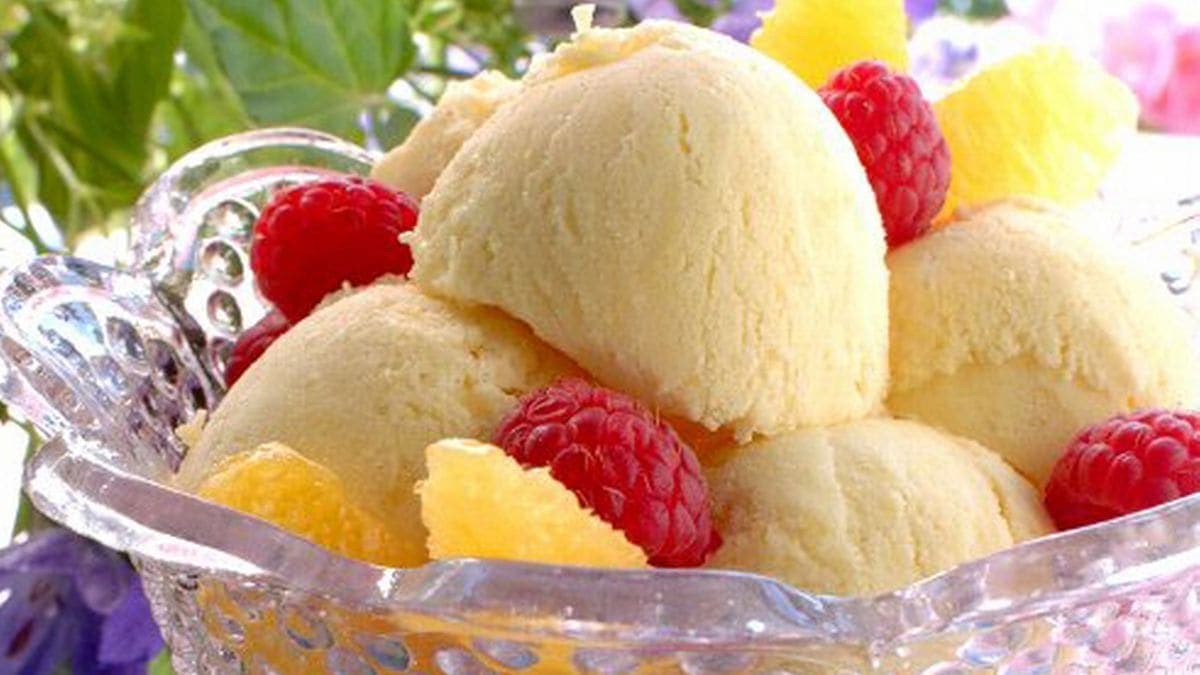 Appelsin- og yoghurtis