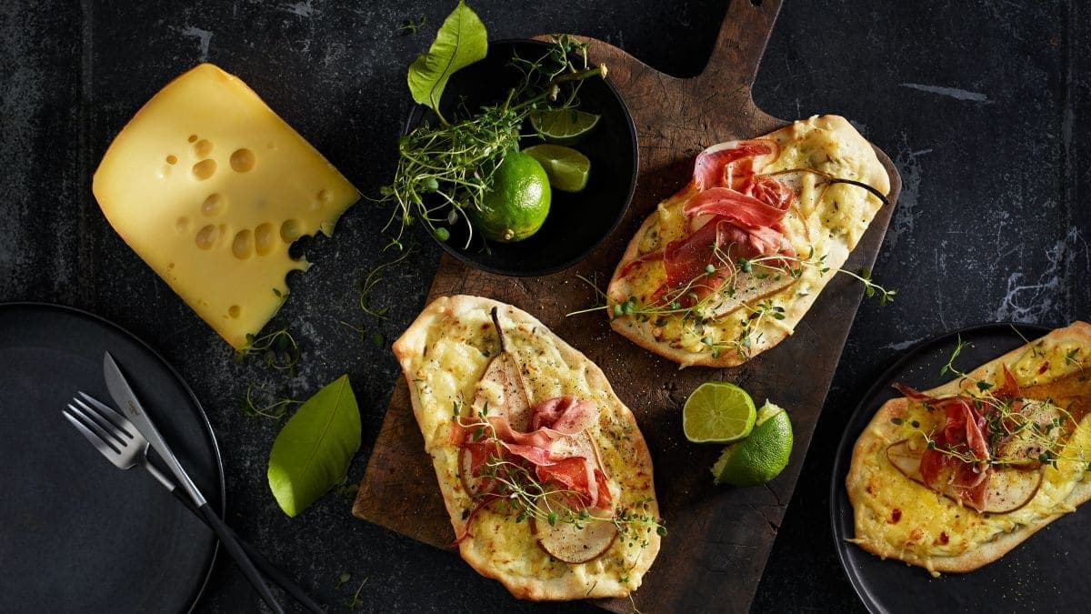 Hvit pizza med Jarlsberg®
