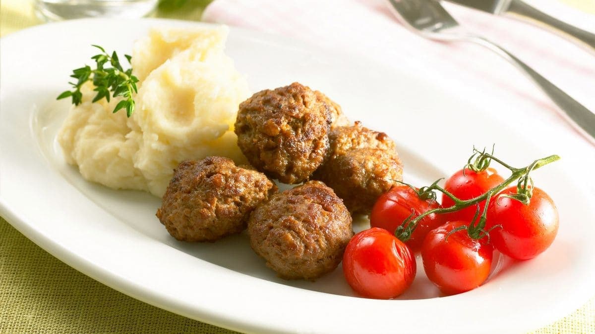 Tacokjøttboller med potetmos