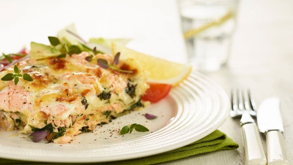 Fisk- og rekelasagne