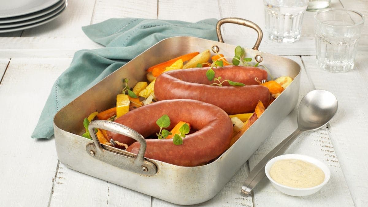 Vossakorv med ovnsbakte grønnsaker