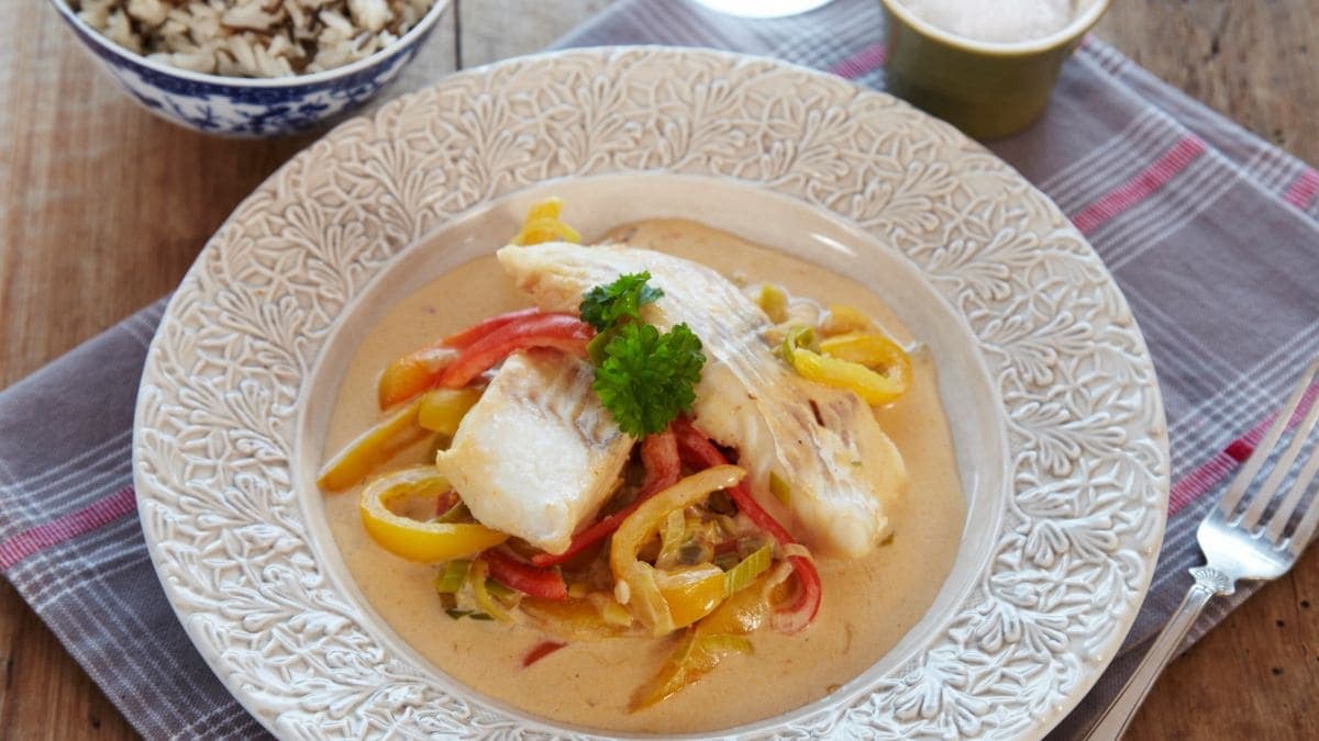 Sweet chiligryte med fisk