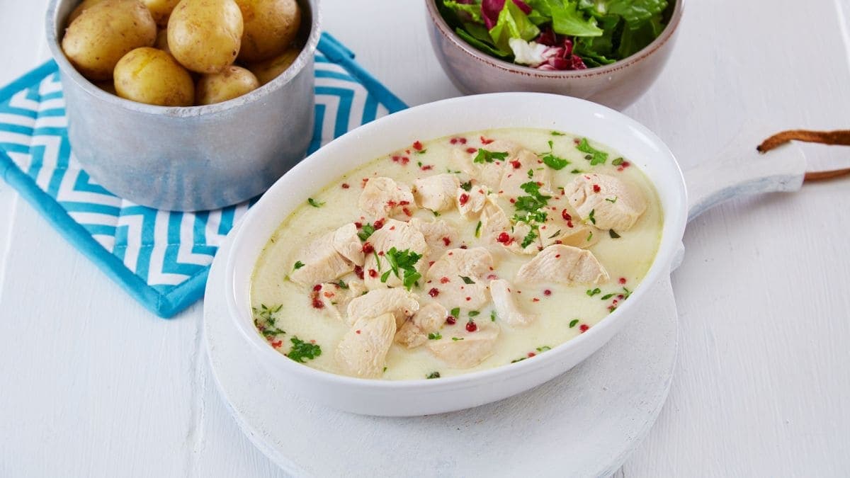 Kyllinggryte med rosépepper