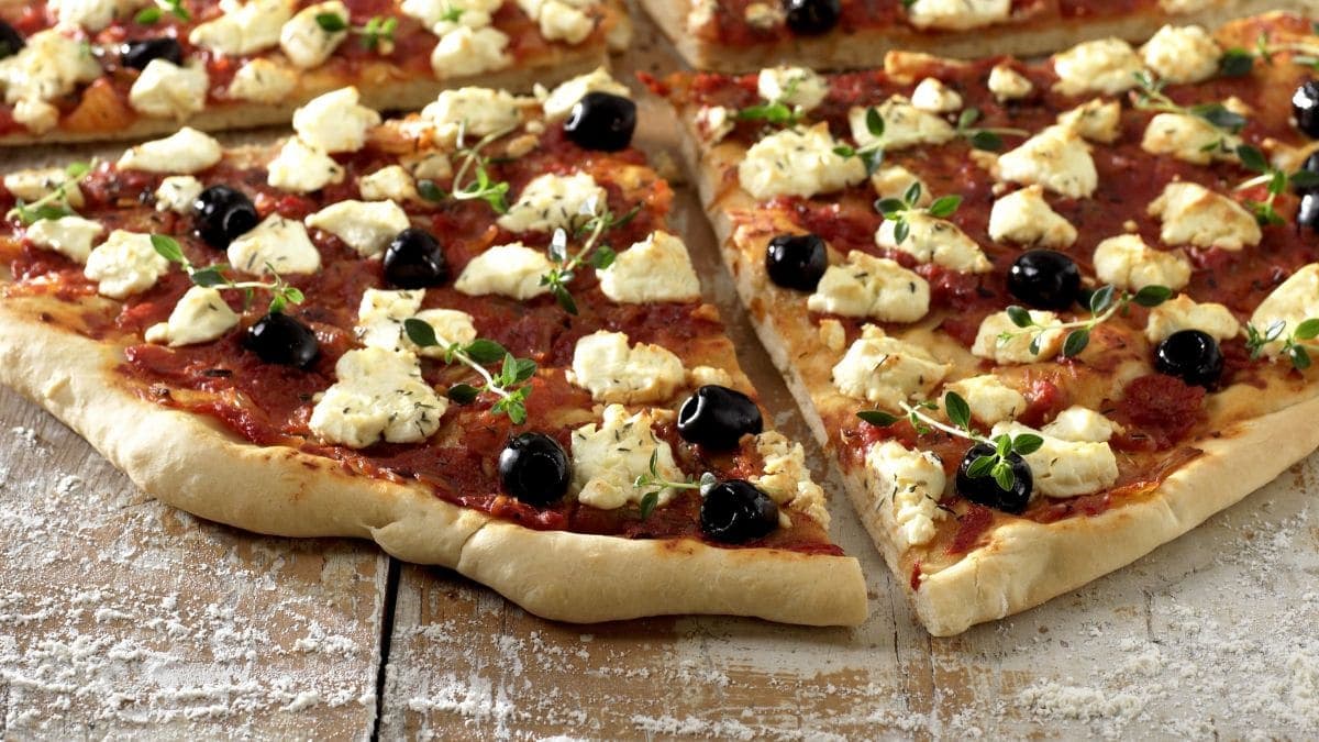 Pizza med chevre