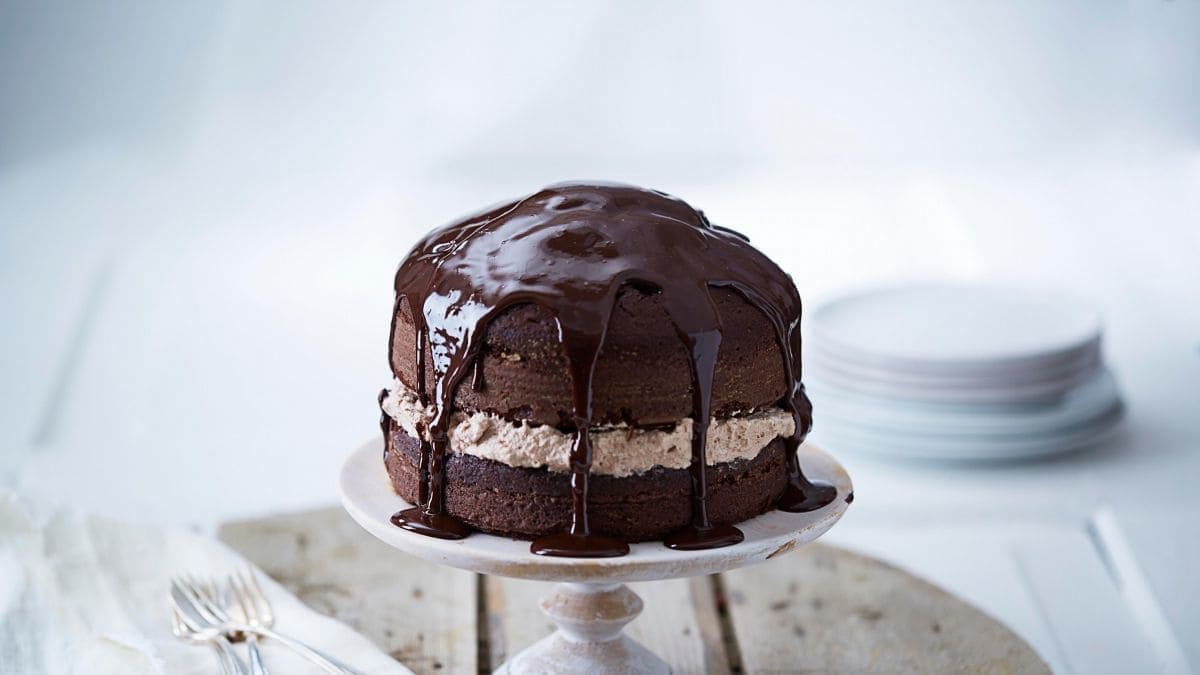 Sjokoladekake med sjokoladekrem