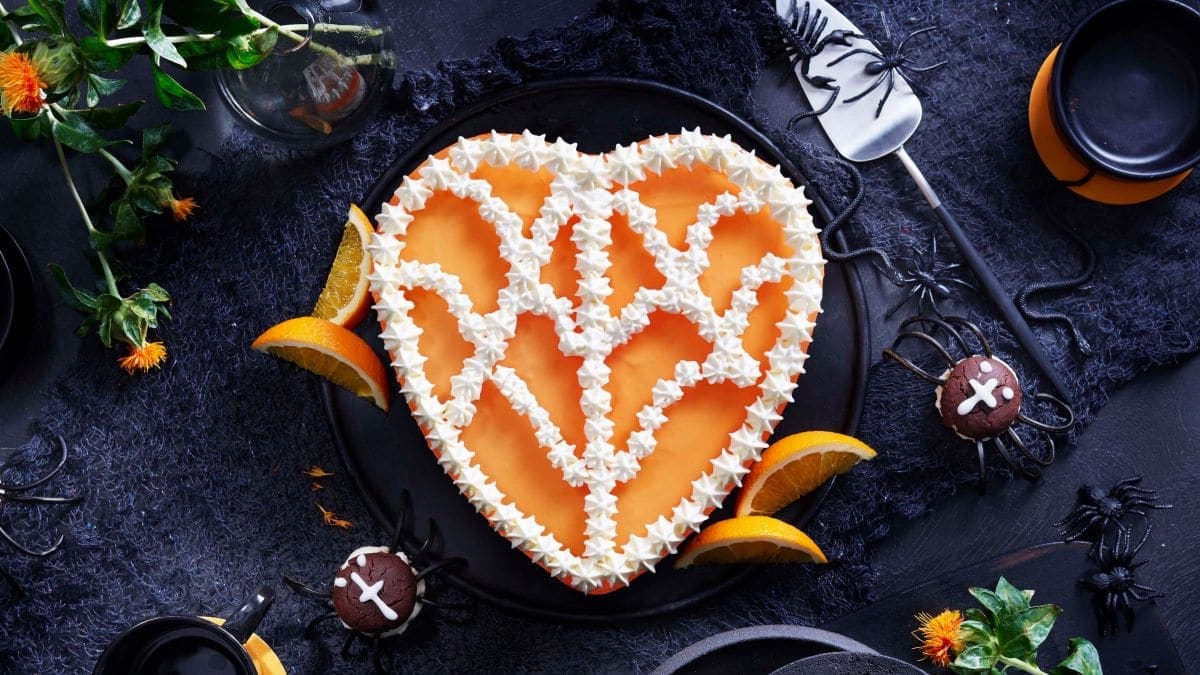 Ostekake med spindelvev