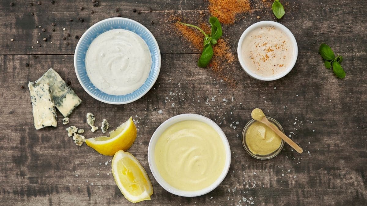 Next ImageBlue cheese-rømme, Spicy-rømme og Sennep-rømme
