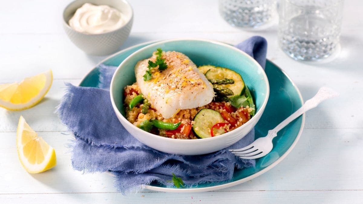 Torsk med fullkornscouscous