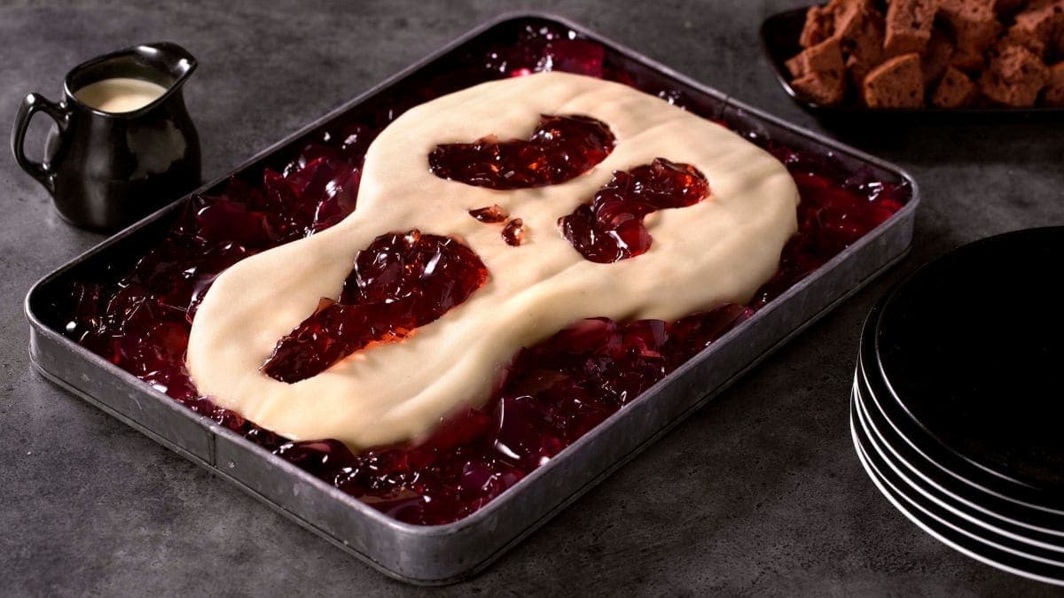 Skrik-kake med gelé
