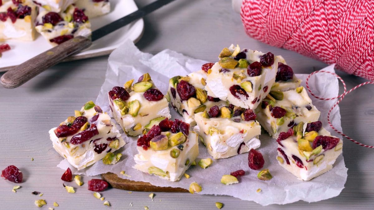 Rocky road med hvit sjokolade