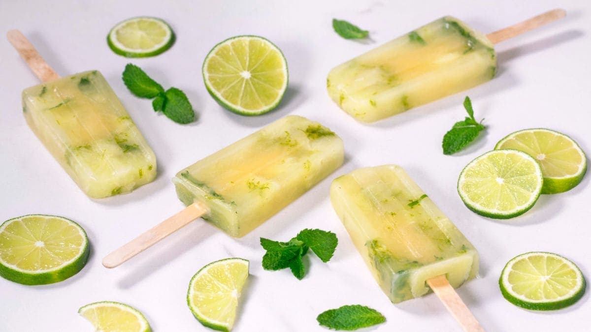 Pinneis med eplejuice og lime