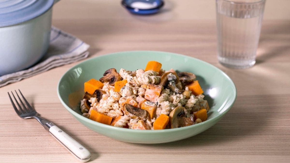 Pasta med søtpotet