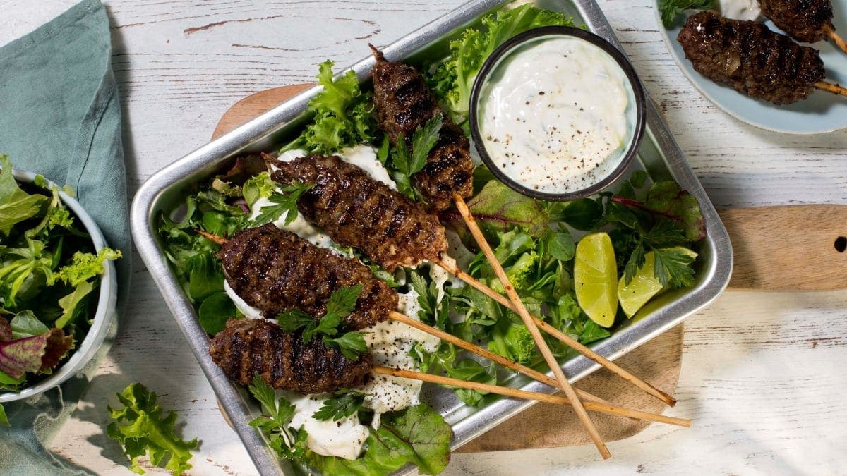 Kebab med tzatziki