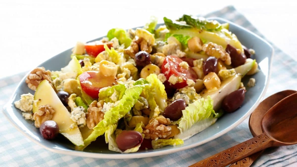 Salat med blåmuggost