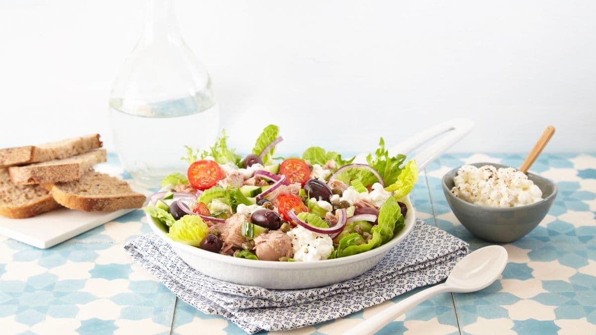 Tunfisksalat med cottage cheese