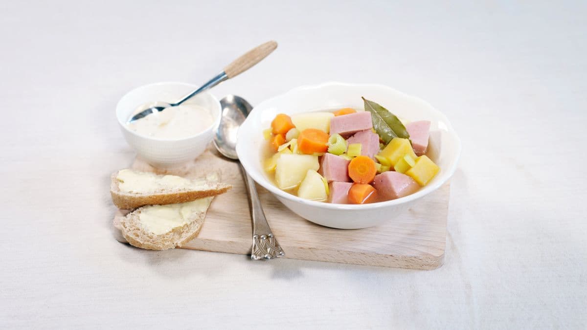 Pølsegryte med gode grønnsaker