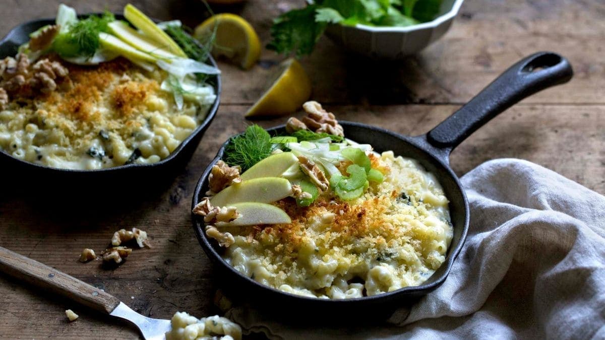 Mac´n´cheese med blåmuggost