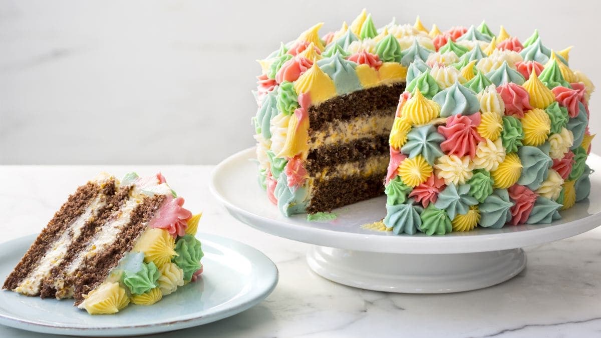 Next ImageSjokoladekake med smørkrem