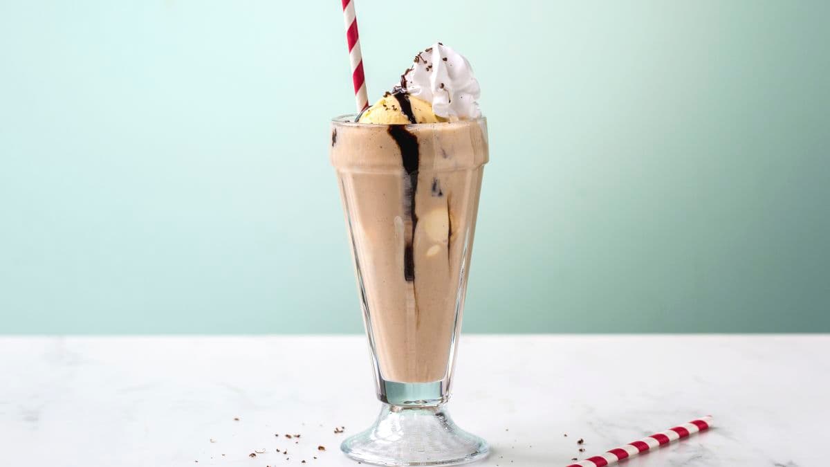 Banan- og sjokolademilkshake
