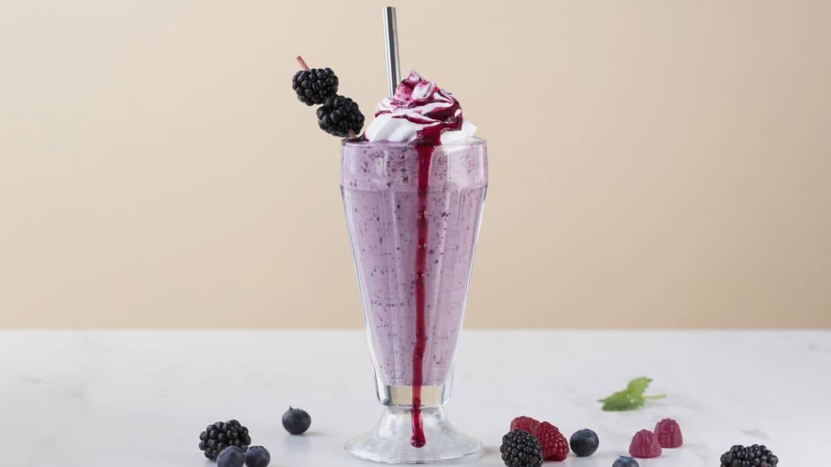 Skogsbærmilkshake