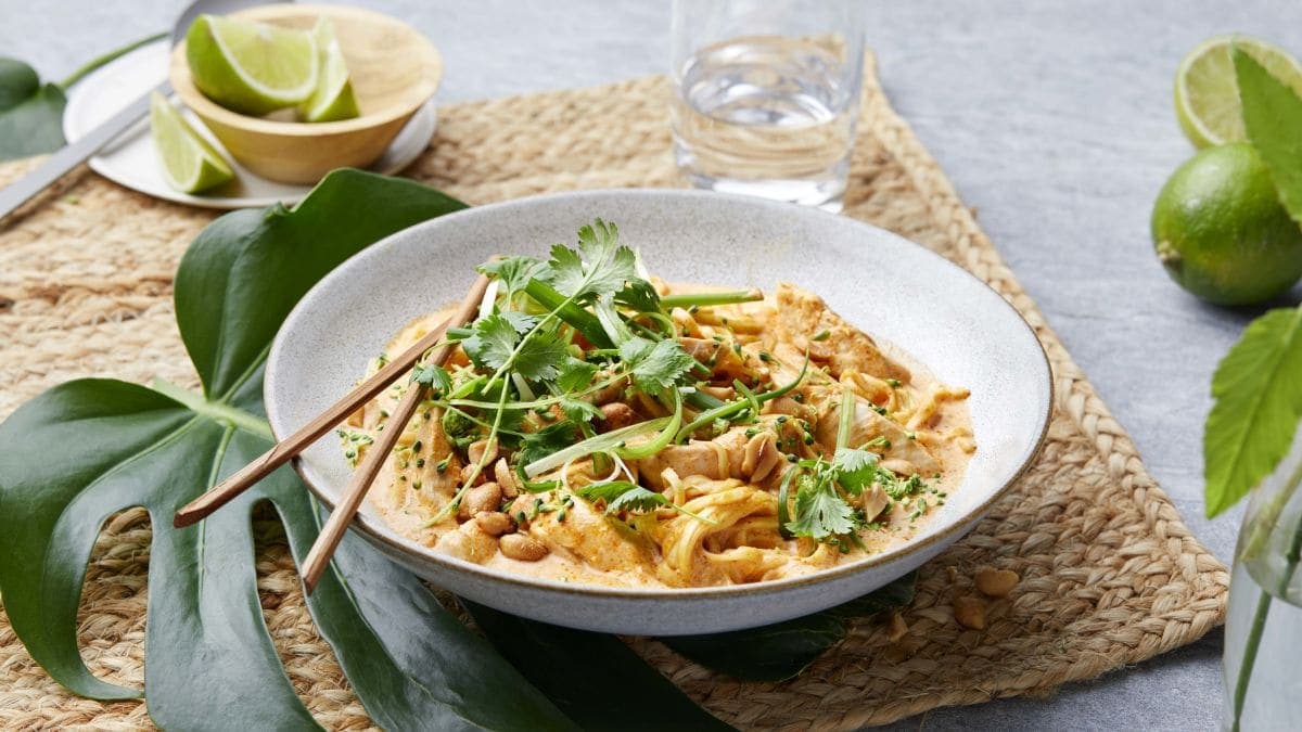 Asiatisk red curry med kylling