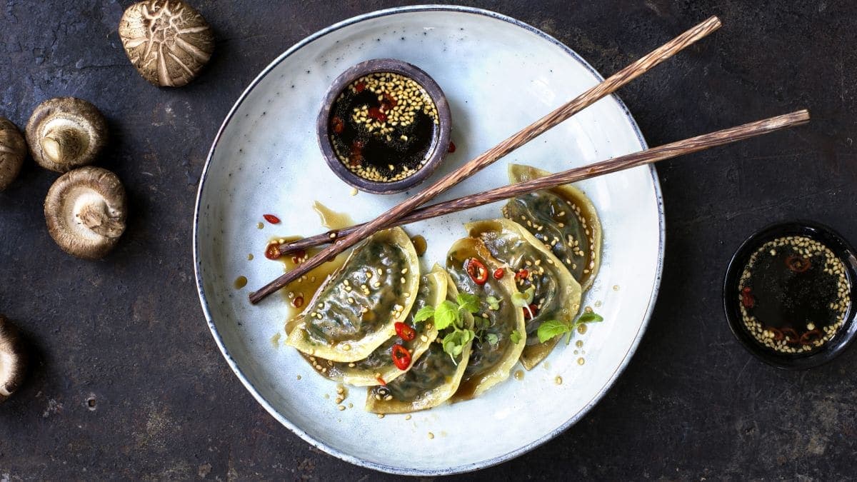 Gyoza med sopp