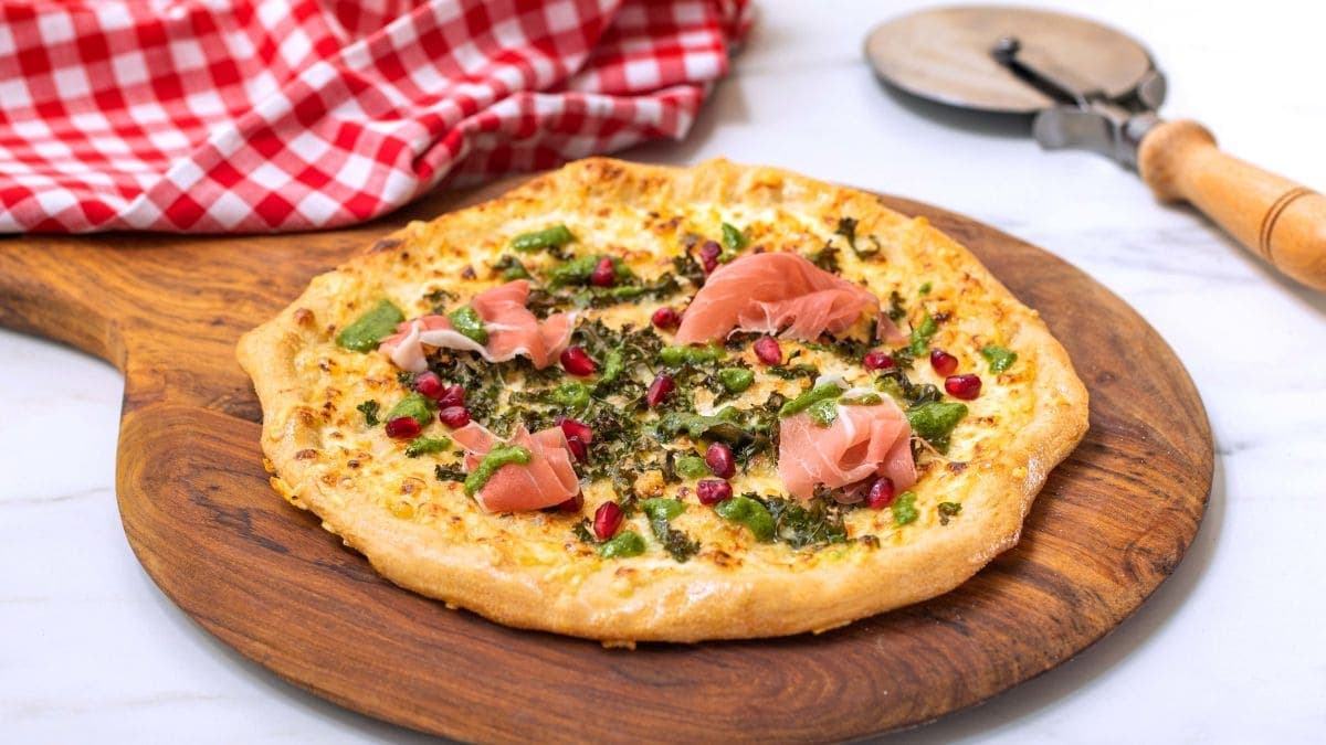 Next ImageHvit pizza fra De Norske Kokkelandslagene