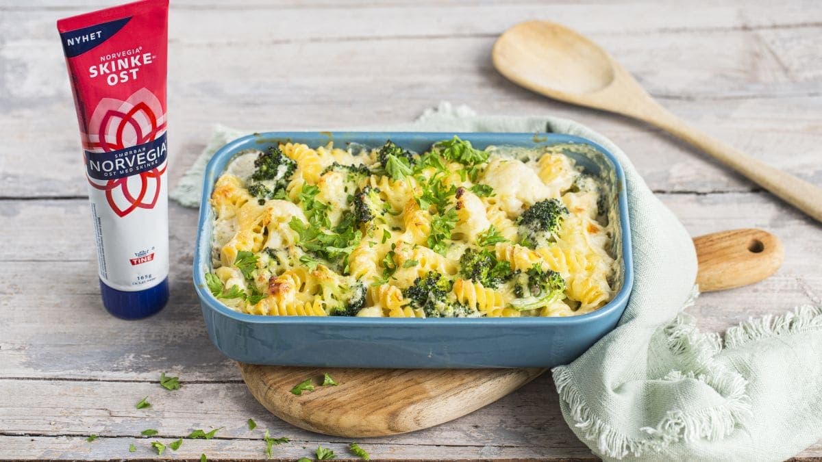 Mac`n Cheese med Norvegia® skinkeost