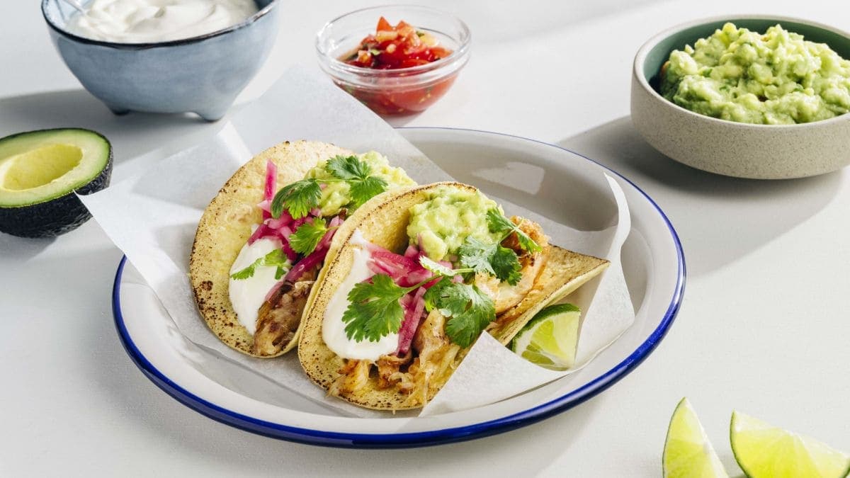 Kyllingtaco med smelta ost