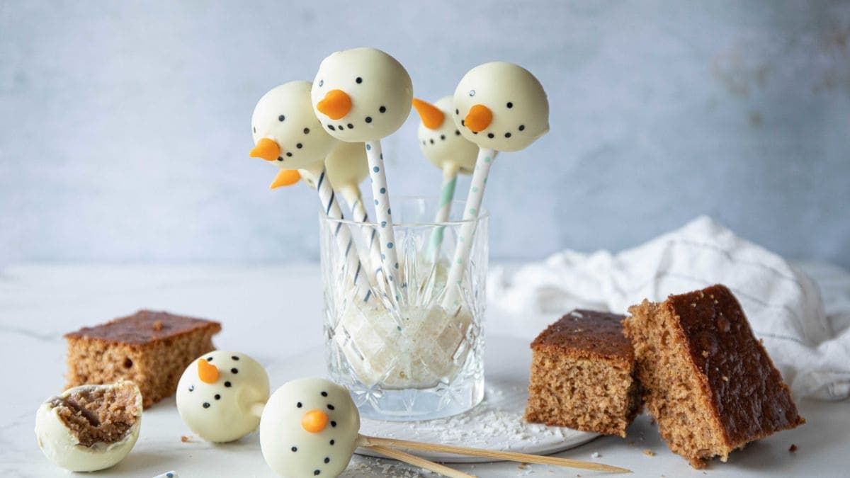 Julepyntede cake pops