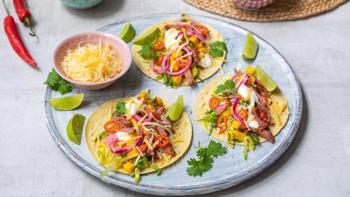 Taco med pulled pork