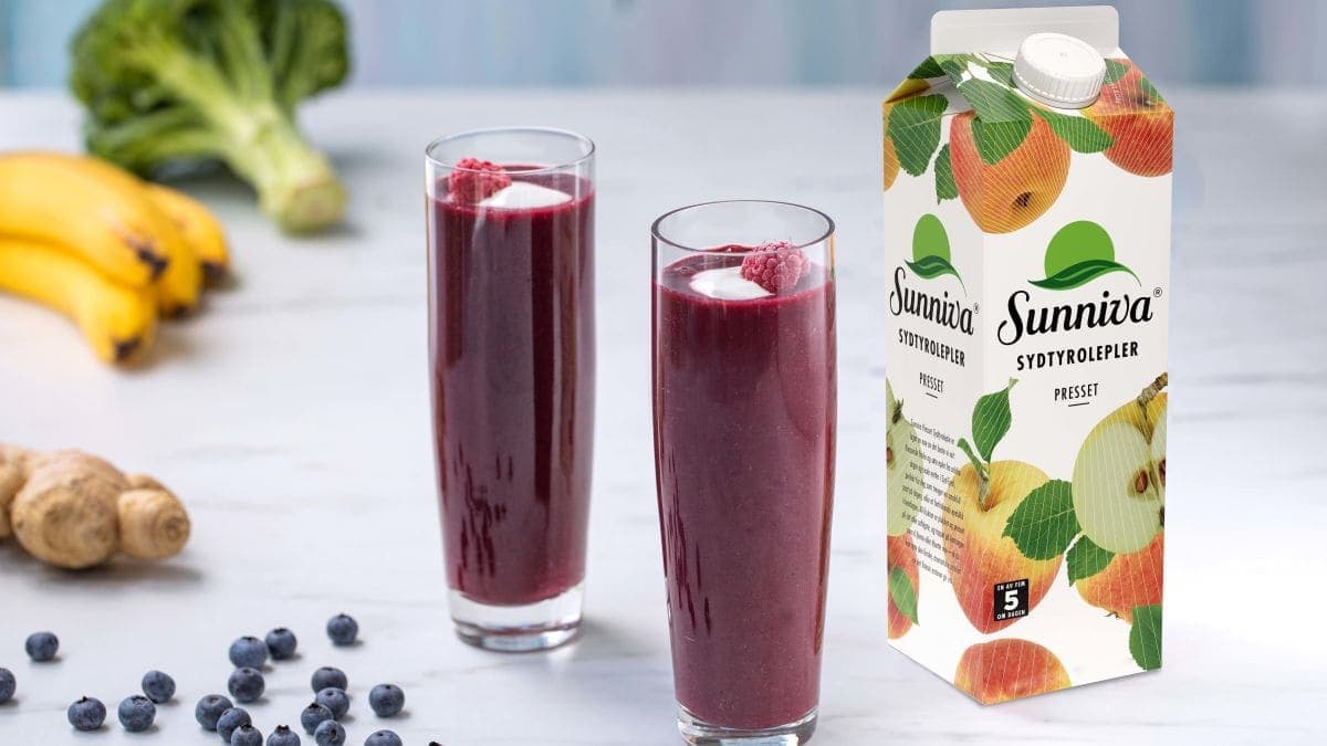 Blåbær- og ingefærsmoothie