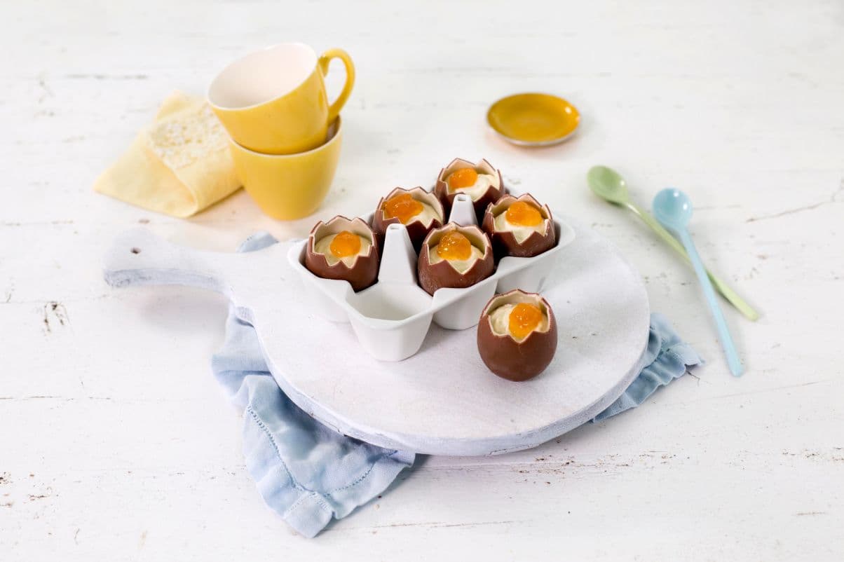 Sjokoladeegg med kremfyll