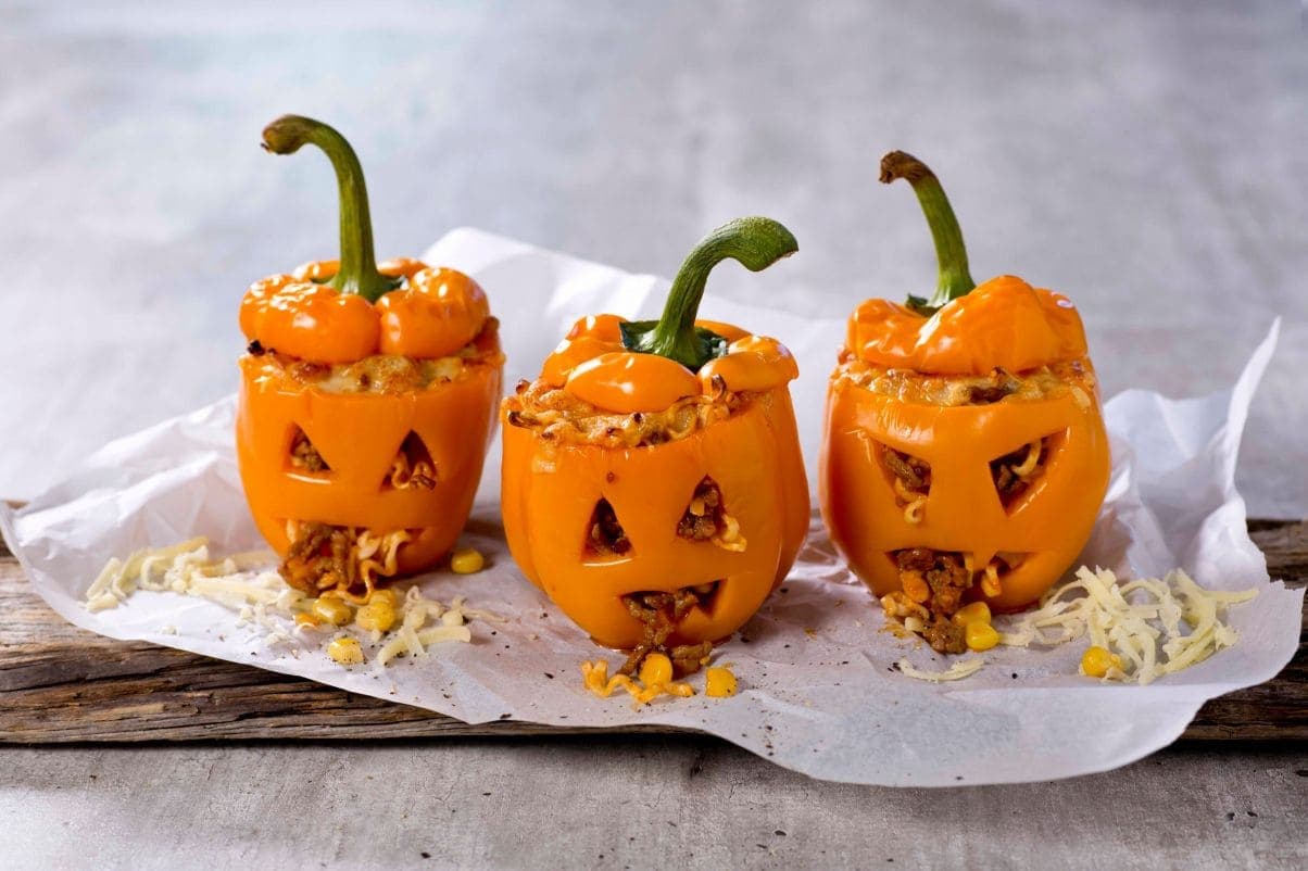 Fylte paprikagresskar med ost