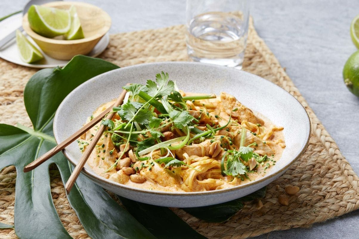 Asiatisk red curry med kylling