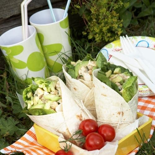 Kyllingwraps med bønner