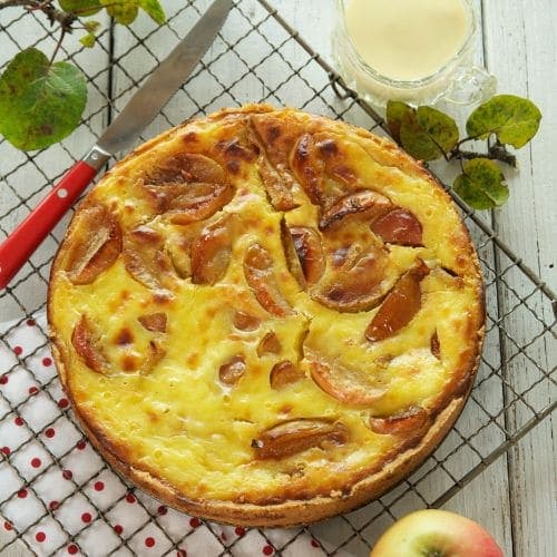 Eplekake med Crème Fraîche-fyll