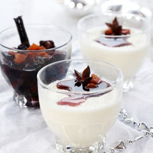 Panna Cotta med vinterfrukter