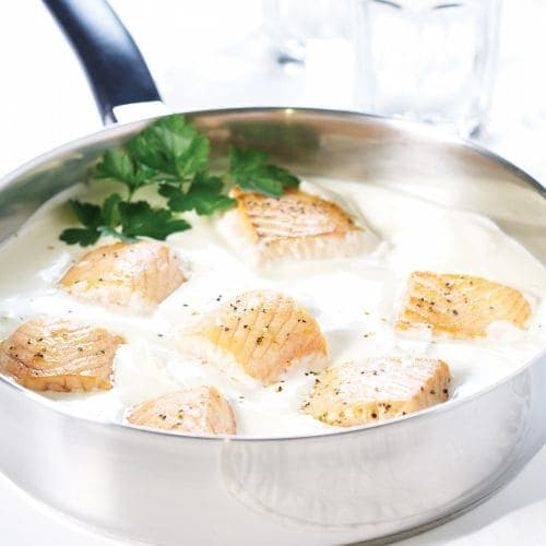 Laks med Crème Fraîche