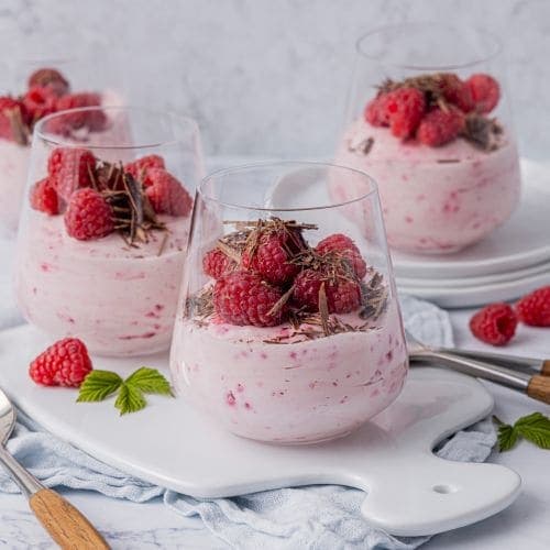 Bringebærparfait