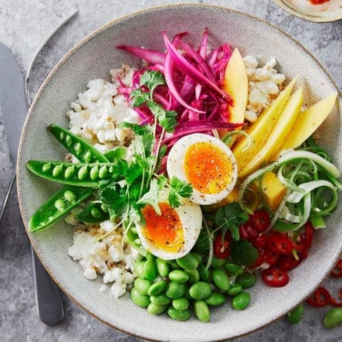 Lunsjbowl med cottage cheese