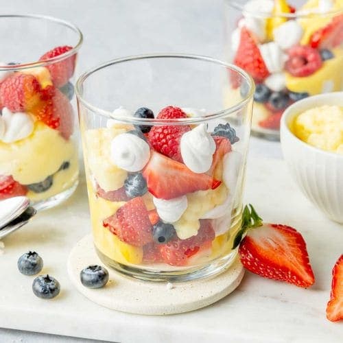 Pavlova med YT® Proteinpudding Vanilje
