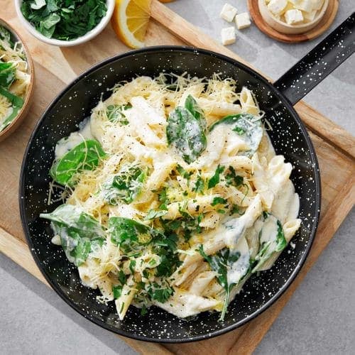 Kremet pasta med sitron