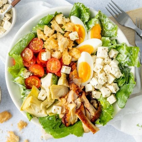 Cæsarsalat med grillet kylling
