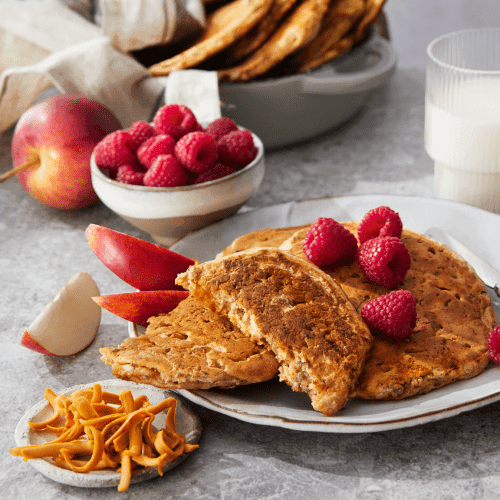 Pannebrød med kefir og brunost
